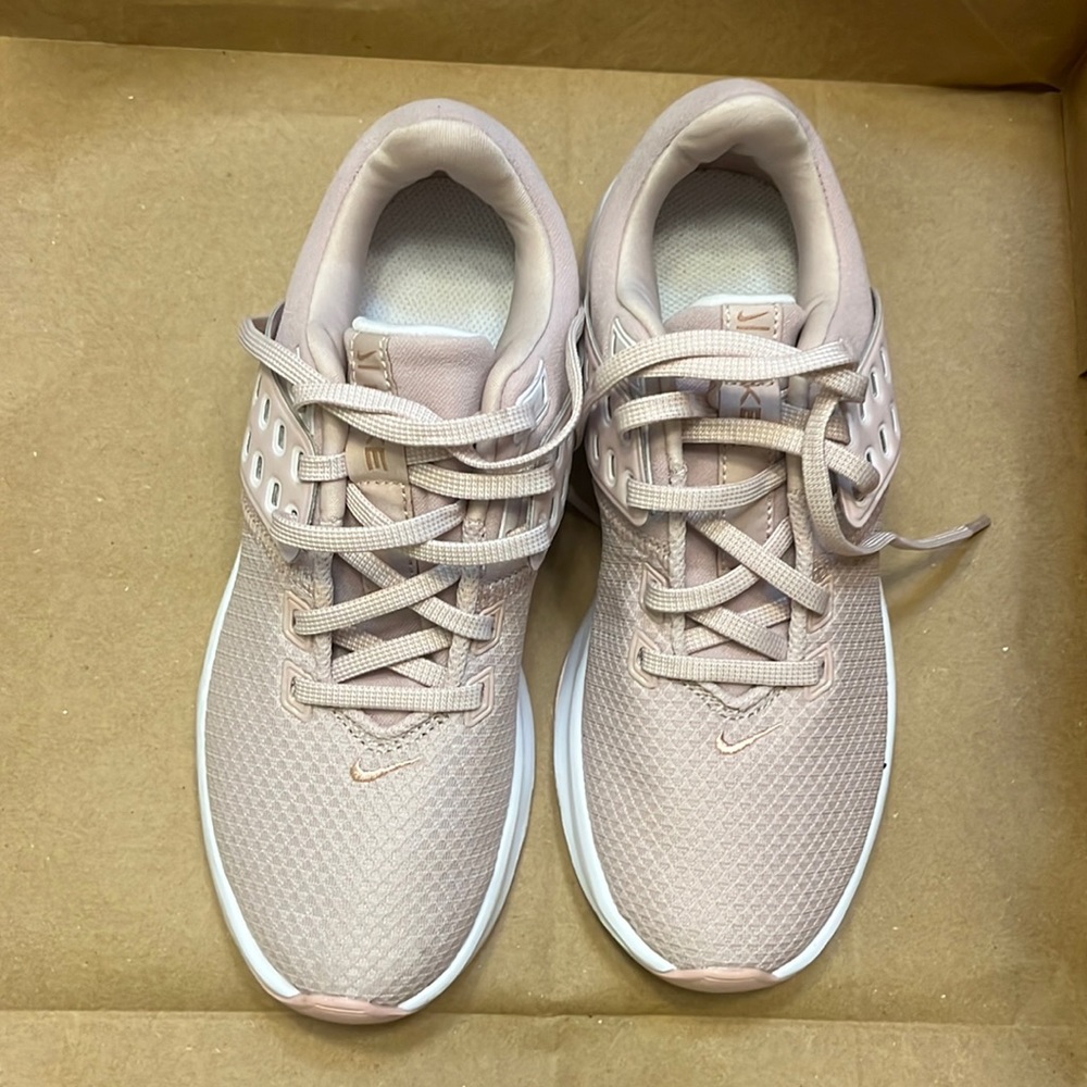 Light soft pink sneakers